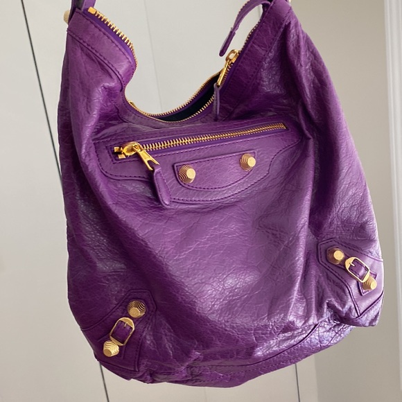 Balenciaga Violet Lambskin Giant 12 Shoulder Bag - Picture 12 of 13